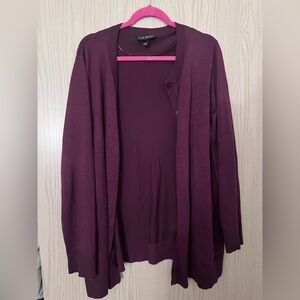 Lane Bryant burgundy Women's Cardigan